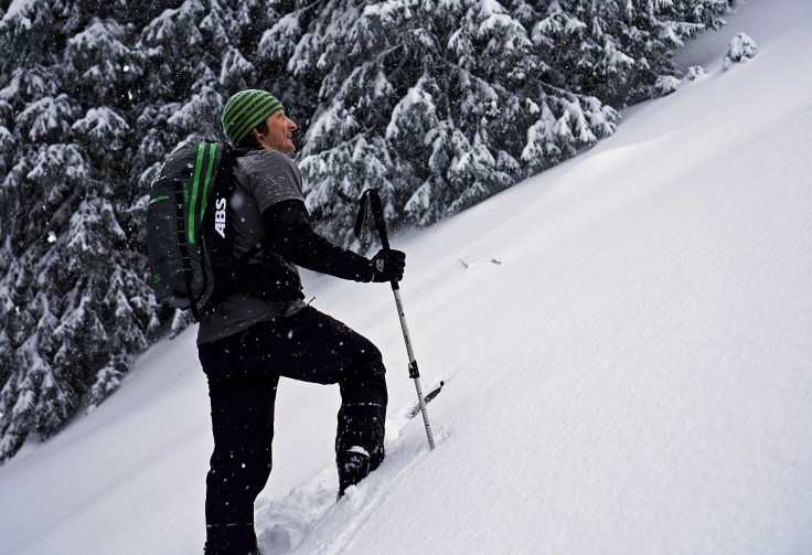 Aufstieg mit dem Wildschnee-Splitboard