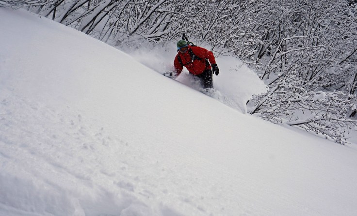 Powderturn mit dem Splitboard