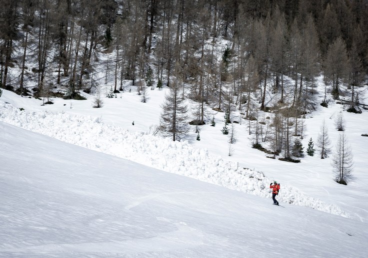 Nassschneelawine am Gaiskogel